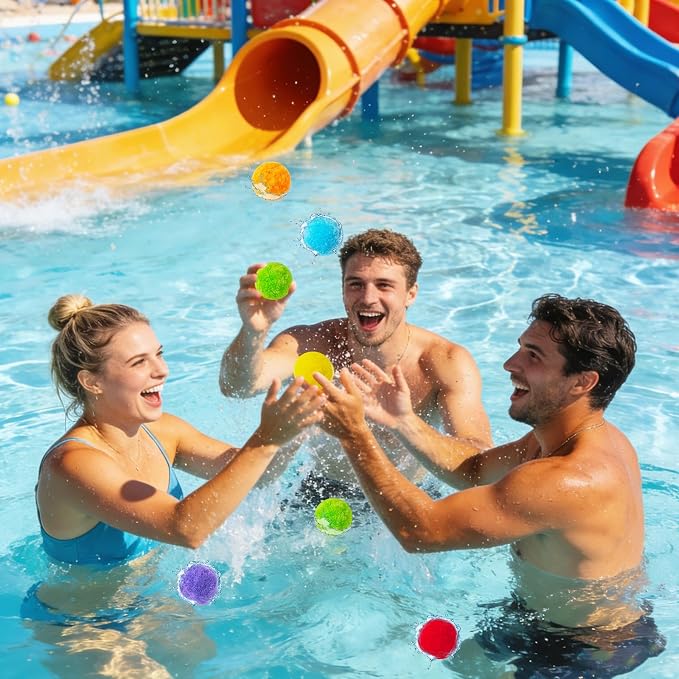 200 Pcs Reusable Water Balloons, Outdoor Games Water Soft Balls, Summer Soaker - Image 6
