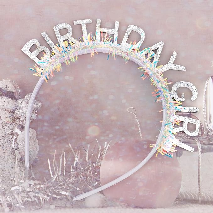 CIEHER Birthday Girl Headband Birthday Crown - Image 8