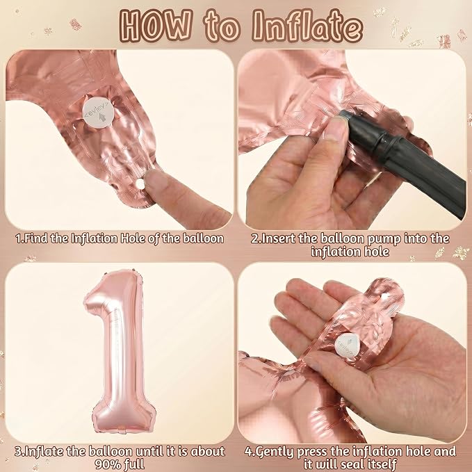 Rose Gold Number 11 Balloon 40 Inch, Blush Twin Foil - Image 5