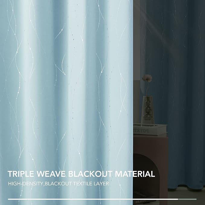 Deconovo Living Room Curtains 54 Inches Long, Thermal Insulated, Room Darkening - Image 7