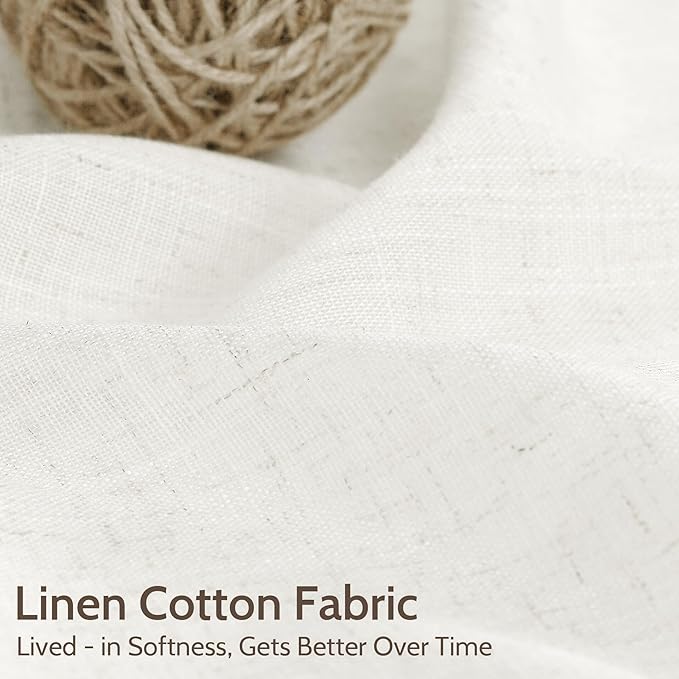 Neutral Linen Curtains 96 Inches Long - Image 4