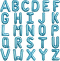 TONIFUL Light Blue Letter Balloons 2 Set 16 Inch A-Z Custom Alphabet Banner | by TONIFUL