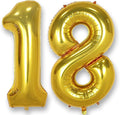 AULE 40 Inch Gold 18 Balloon Number Foil 0-9 Birthday Big Numbers | Birthday by AULE