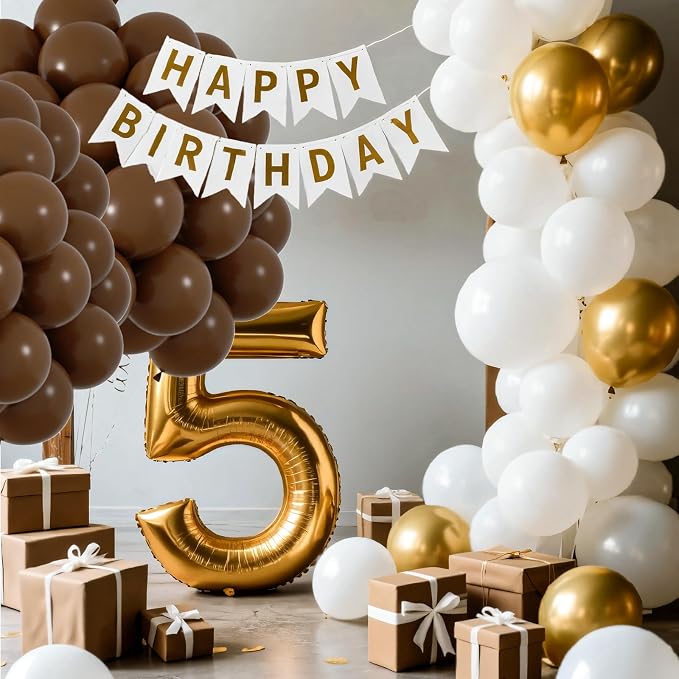 50pcs Dark Brown Balloons, Helium 12inch Brown Party Balloons - Image 4