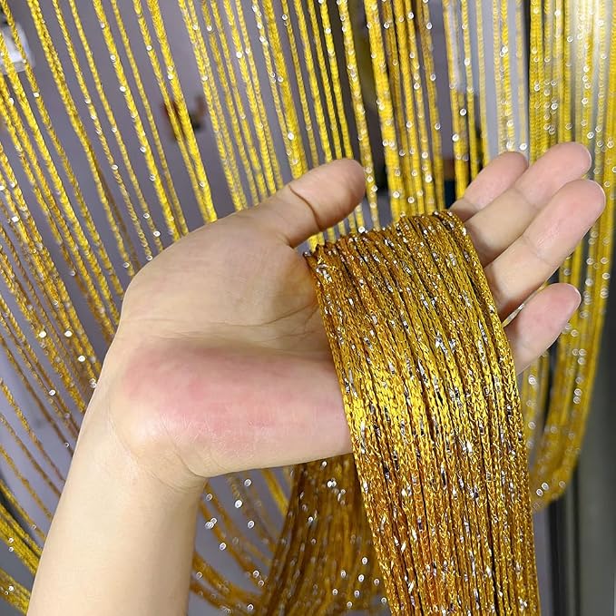 Home Decor Sequin Curtain for Doorway, Door String Curtains, 39x79 inch Hanging - Image 4