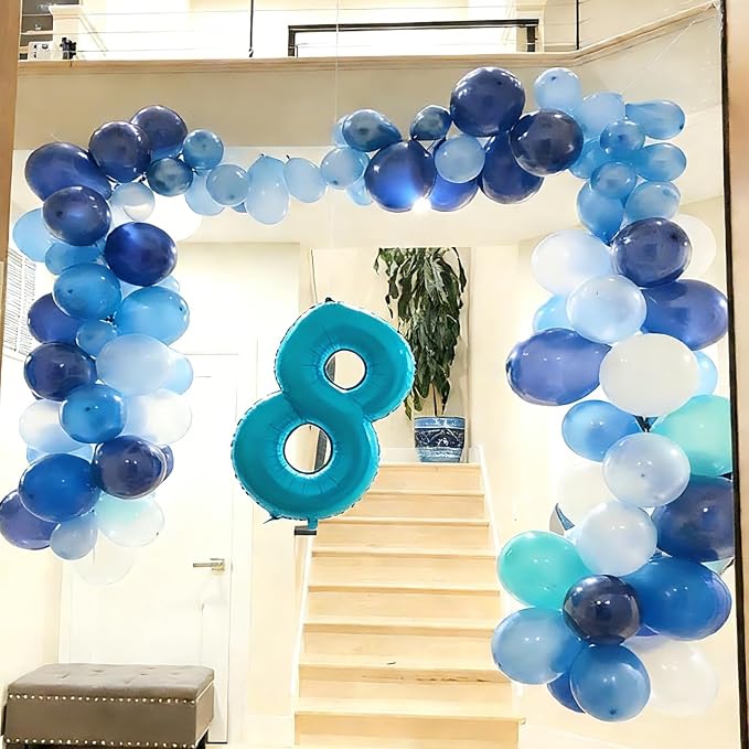 18 Balloon 40 inch Light Blue Number Balloons - Image 3