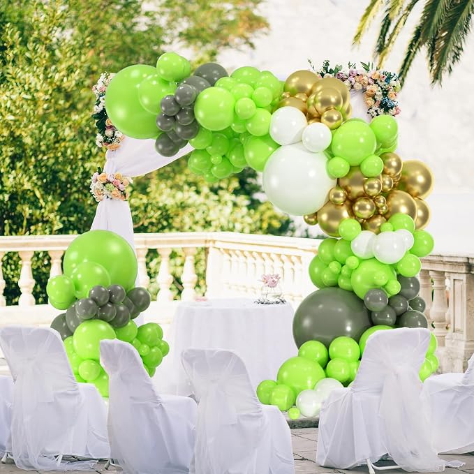 104pcs Lime Green Balloon Garland Arch Kit Different Sizes 18/12/10/5 Inch | - Image 3