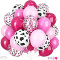 Cow Balloons, 12 Inch Cow Print Balloons Hot Pink Balloon, Hot Pink Balloon by Adorely