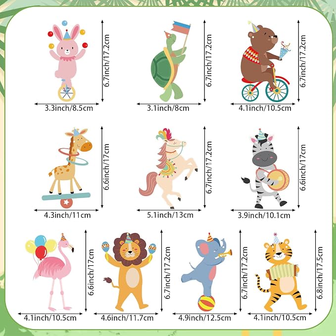 Party Animals Banner Animals Birthday Party Decorations Circus Animals - Image 2