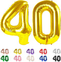 Number 40 Balloon for 40th Birthday Decorations Women Men Party, Inflation by Mluchee
