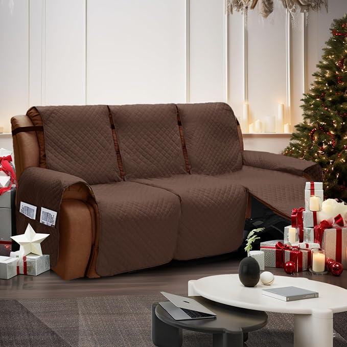 XINEAGE Water Resistant Recliner Cover, 3 seat Recliner Sofa Covers - Image 6
