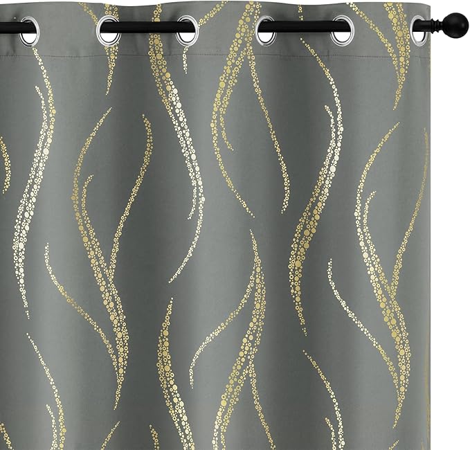 Yakamok Grey Light Blocking Curtains by Yakamok