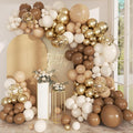 168pcs Brown Balloon Garland Arch Kit Different Sizes | 18 12 10 5 inch Latex / by PEASUG