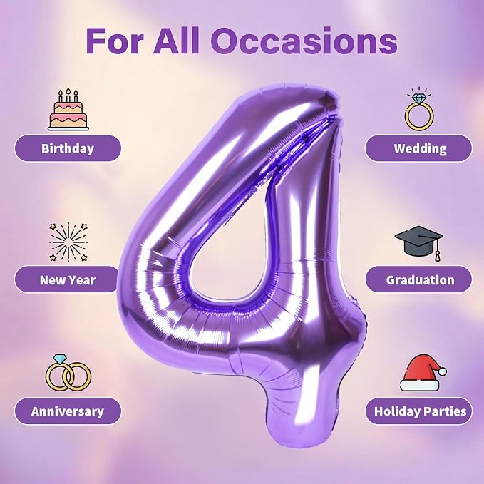 Number Balloons for Birthday Decorations - Image 5