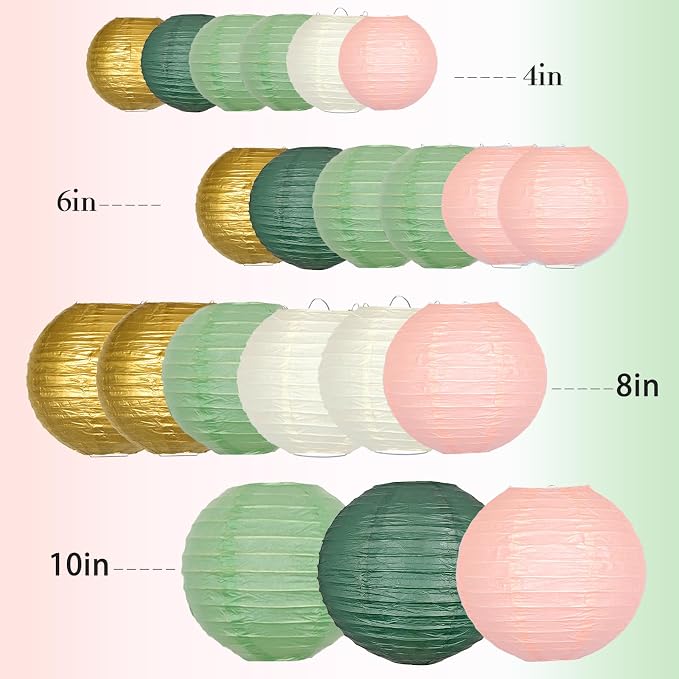 Paper Lanterns Decorative, Hanging Paper Lantern Decorations - Image 7