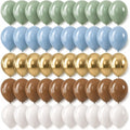 Sage Green Blue Brown Balloons, 12 Inch Dinosaur Theme Dusty Blue Green Dark by Froova