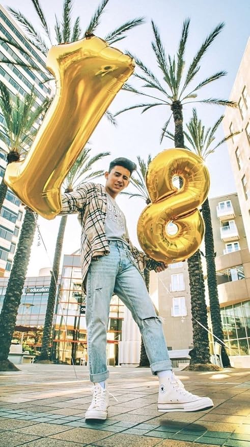 Numbers 50 Balloon 40Inch Dark Green Balloon - Image 4