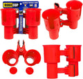 Patented Clamp On Boat Cup Holder |Multifunction Dual Drink Caddy by RoboCup