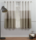 Exclusive Home Chateau Striped Faux Silk Grommet Top Curtain Panel Pair by TownCountryLiving