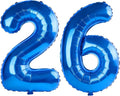 40 Inch Number 26 Balloons for 26th Birthday Party Decorations, 0-100 Dark Blue by FOBELEC