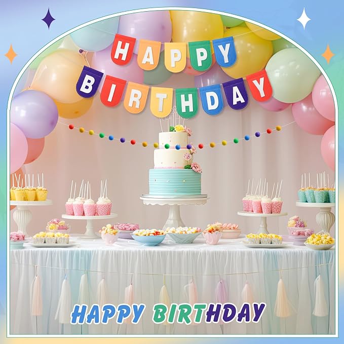 Hahafelt 125 Pcs Make Your Own Banner Kit Personalized Handmade Name Scallop - Image 7