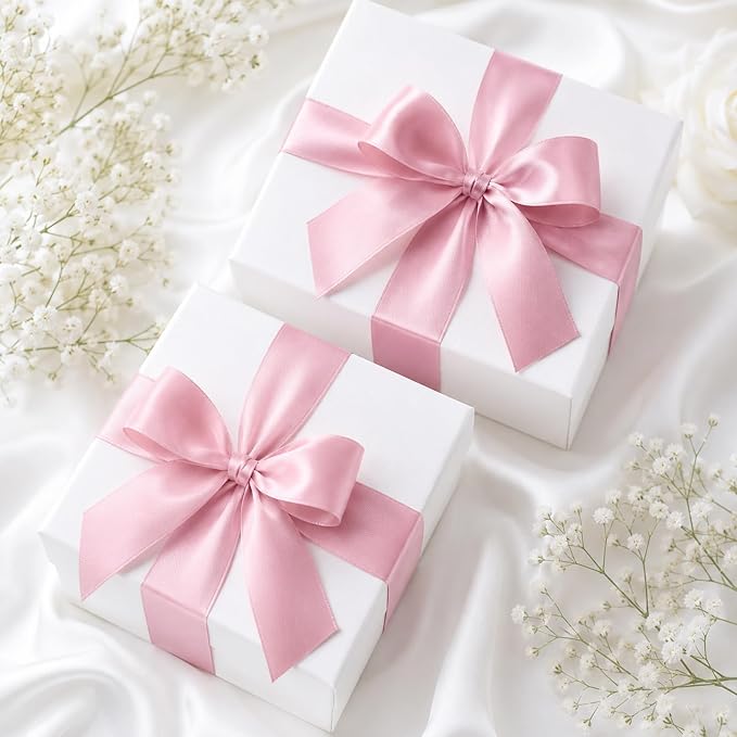 KINGLAKE Blush Pink Satin Ribbon - Image 4