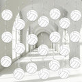60pcs Volleyball Party Decorations Volleyball Value Foil Swirl Ceiling Hanging by ZOIIWA