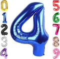 40 Inch Navy Blue Number 4 Balloon, 4th Blue Birthday Party Decorations | 40 by Hadoife