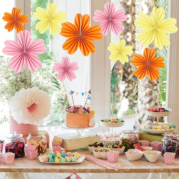 zilue Paper Fans Party Decorations Paper Flowers Decorations - Image 3