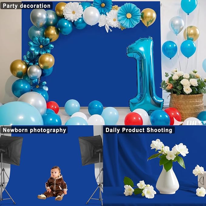 Royal Blue hotography Backdrop for Photoshoot, 7x10 FT | Versatile Studio Photo - Image 6