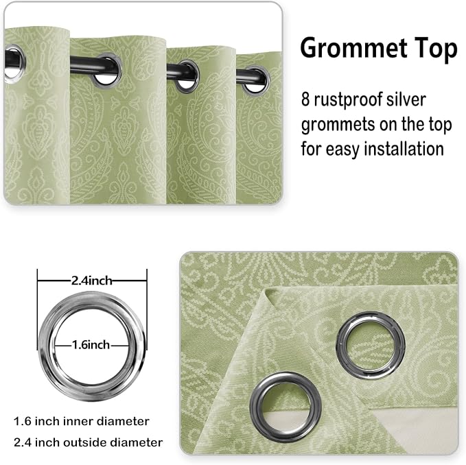 DWCN Ombre Curtains 63 inches Long - Image 5