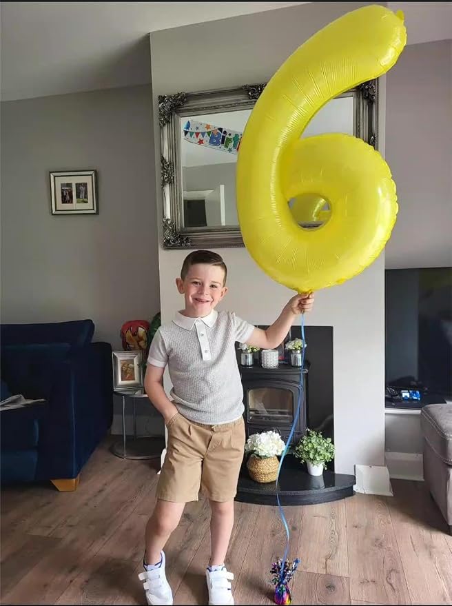 Yellow 0 Balloon - Image 4