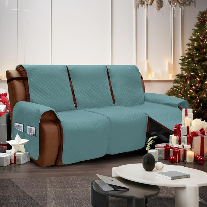 XINEAGE Water Resistant Recliner Cover, 3 seat Recliner Sofa Covers - Image 2