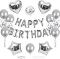 CANREVEL Happy Birthday Banner Decoration + 30pcs Star Balloons, by CANREVEL