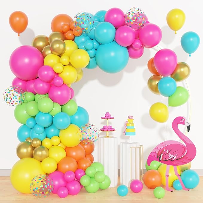 Amandir 153pcs Tropical Balloons Arch Garland Arch Kit Different Sizes | 18 12 by Amandir