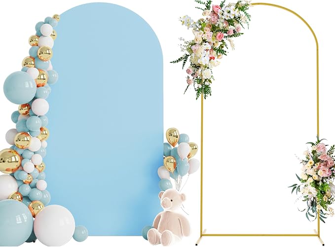 7.2FT Arch Backdrop Stand and Cover Set, Arch by Wokceer