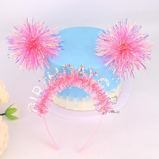 CIEHER Birthday Girl Headband Birthday Crown - Image 7