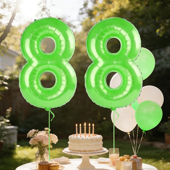 40 Inch Number 88 Balloons for 88th Birthday Party Decorations, 0-100 Fruit - Image 3