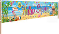 Hello Summer Banner, 118 x 20 Inch Beach Pool Hawaiian Luau Party Decorations by AUSHENKE