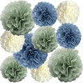 Sage-Green Dusty Blue Ivory Party-Decorations by ALLHEARTDESIRES
