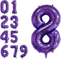 40 Inch Jumbo Purple Number 8 Balloon Giant Balloons Prom Balloons Helium Foil by RBWZQQY