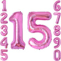Pink Number 15 Balloon 40 Inch, Shimmering Foil Digit by Unknown