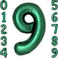 Dark Green Number 9 Balloons Large Emerald Green Number Balloons 40 Inch Jungle by cocodino