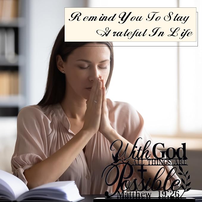 Geetery Inspirational Table Centerpieces Wooden Religious Inspirational Home - Image 4