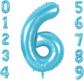 Number 6 Balloons for 6th Birthday Party Decorations, 0-100 Large No.6 Balloons by Joycard