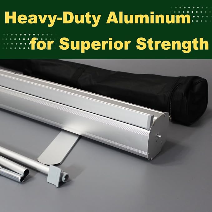 Custom Banner Roll up Banner Aluminum Retractable Banner-Made in USA-23"x81" - Image 3