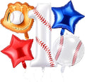 Jenaai Number 1 Baseball Balloons White Red and Blue Baseball Glove Balloons by Jenaai