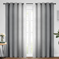 Yakamok Ombre Curtains Grey and Greyish White by Yakamok