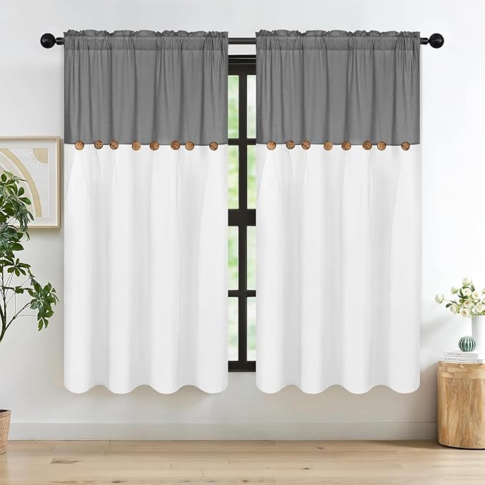 Farmhouse Cotton Linen Curtains - Image 2