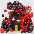 Red and Black Balloons Arch Kit by FQZYLCH